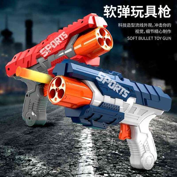 

simulated children's toy gun boy shooting battle soft bullet shooter can fire revolver