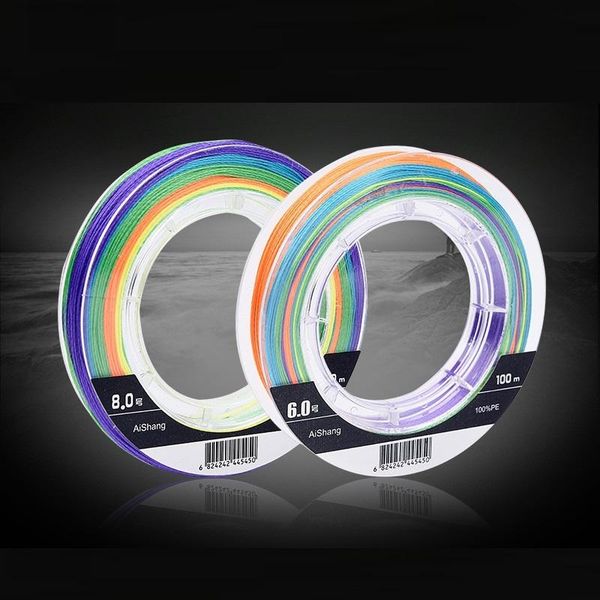 

braid line 100m 9 braided for fishing super strong pe multifilament multi color one of ten meters wire