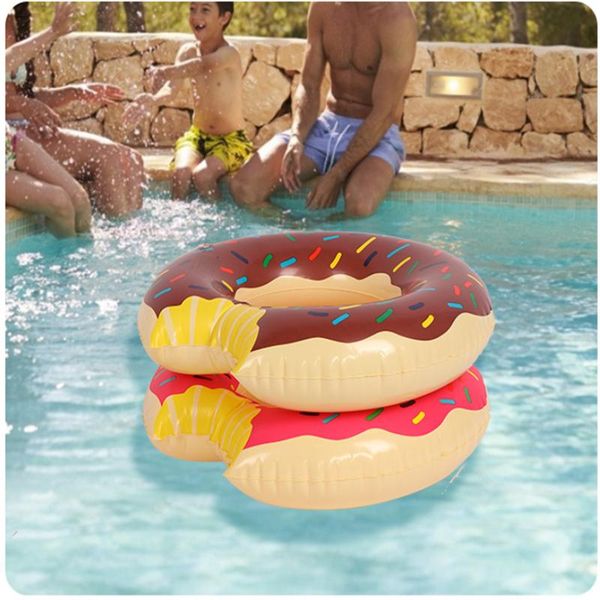 

life vest & buoy inflatable swimming ring donut pool float for kids mattress circle rubber toys seat