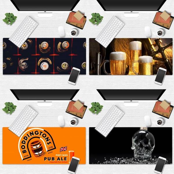 

mouse pads & wrist rests beer alcohol vodka lapgaming mice mousepad desk table protect game office work mat pad non-slip cushion