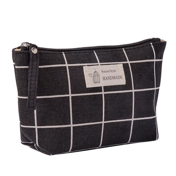 

fashion plaid cosmetic bag women makeup bags beauty organizer cosmetics bag for travel lady tote washing toiletry pouch bags
