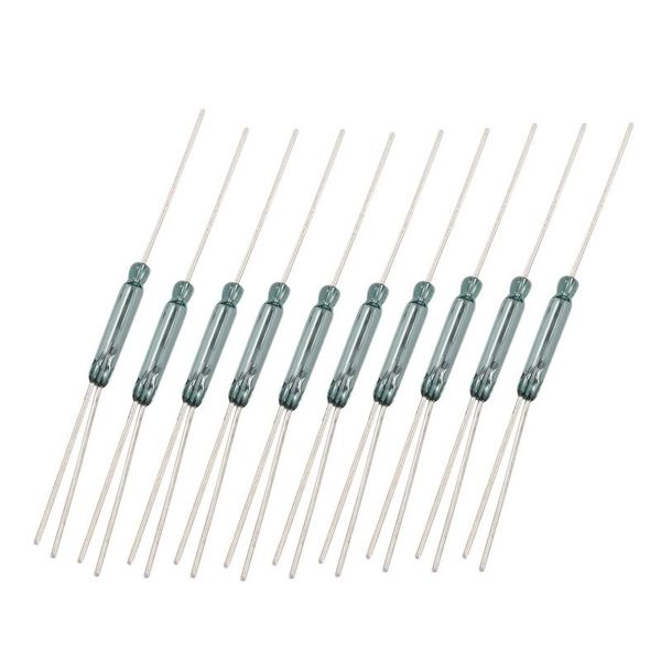 

smart home control 10pcs n/o n/c spdt reed magnetic switch switches replacement 2.5x14mm ri-90