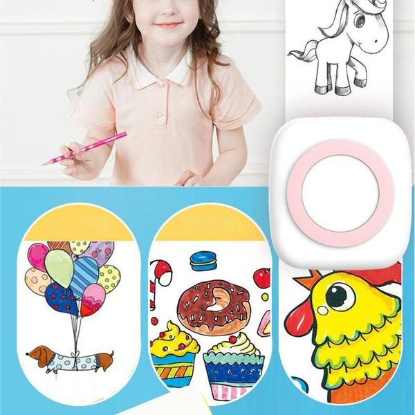 

pocket portable bluetooth thermal printer phone paper label maker printing