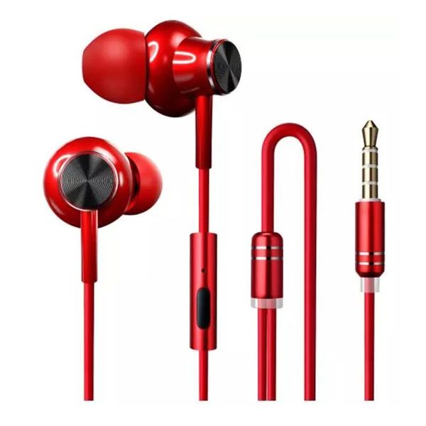 

hifi metal in-ear headset wire-controlled anti radiation earphone