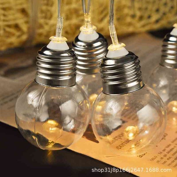 

led bulb color small house indoor garden courtyard bar ktv decorative lamp string