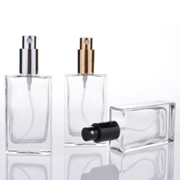 

storage bottles & jars 5x 30ml 50ml 100mlglass refillable spiral thick bottom square glass atomizer perfume bottle cosmetic empty spray cont