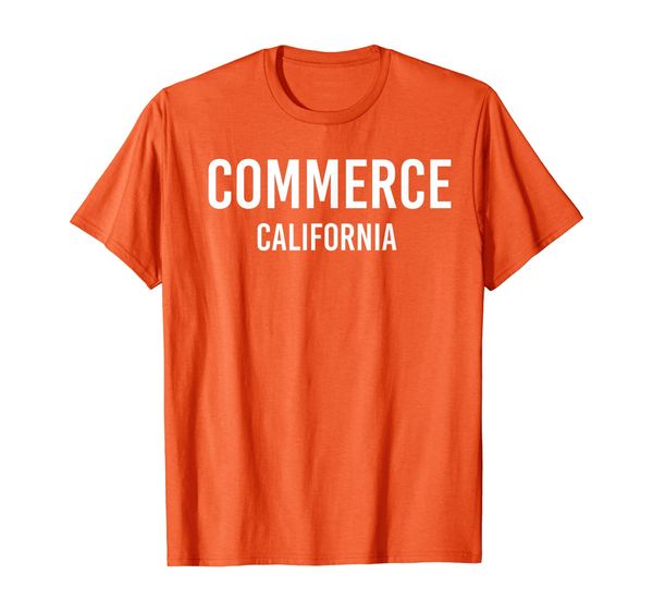 

commerce california ca usa patriotic vintage sports t-shirt, White;black