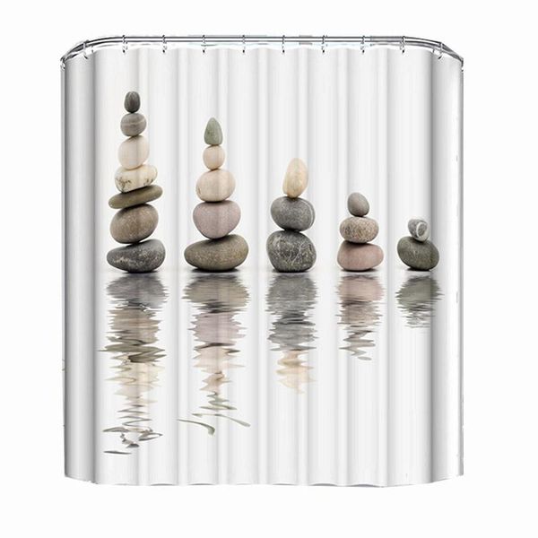 

shower curtains stone bathroom waterproof fabric bath curtain
