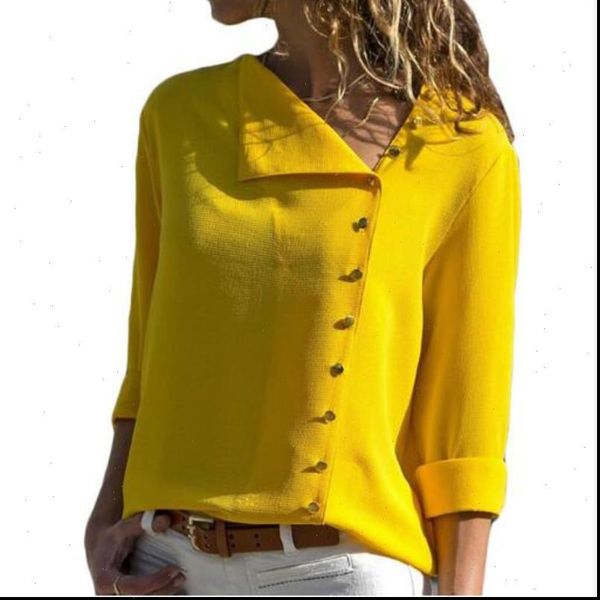

women blouses 2021 fashion skew collar long sleeve blouses shirt casual loose blusas chemise femme plus size 3xl, White