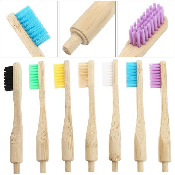 

smart electric toothbrush 7pcs bamboo nylon toothbrushes tooth cleaning supplies for home (assorted color)