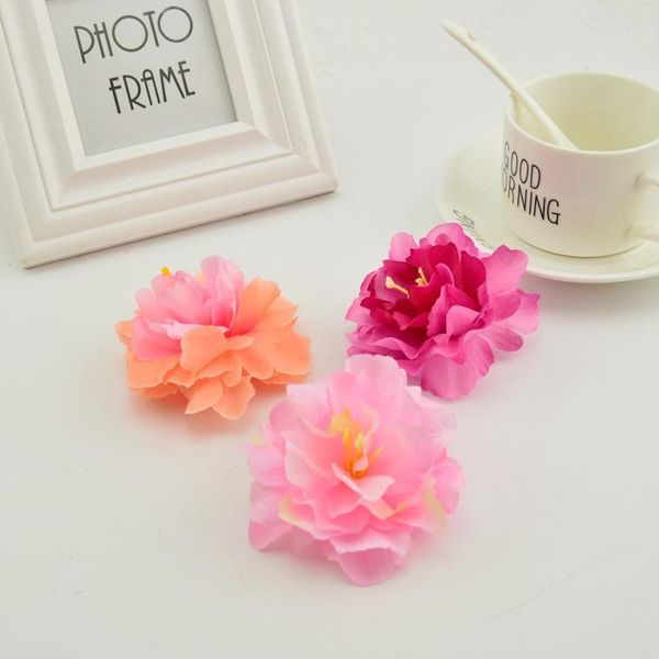 

200pcs 7cm silk peony heads artificial flower wedding & home decoration diy make door wreath & flower wall hat jlluwe