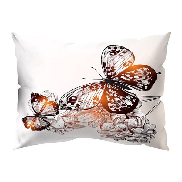 

new home decor rectangle cushion cover 30x50cm pillowcase 1pc butterfly print pillow case sofa car cushion cover 1202#30