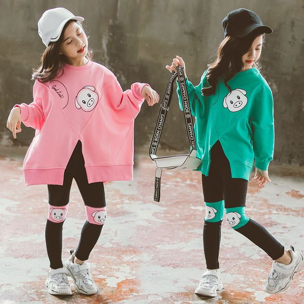 

2021 new pretty girls of pig suit girl teen clothes set a9fz, White