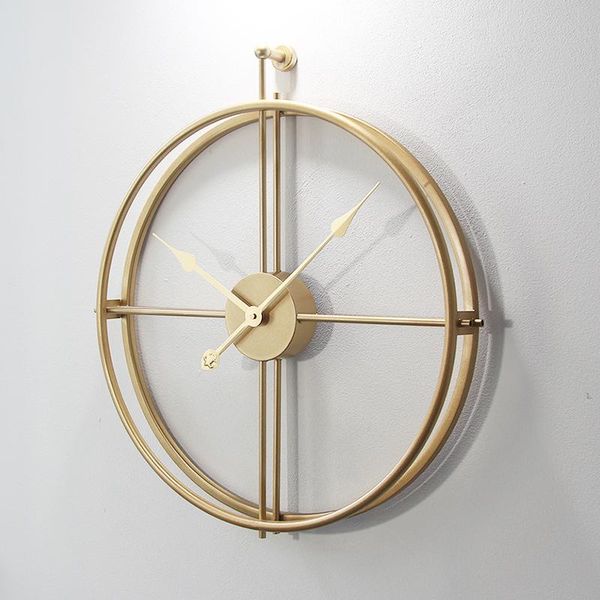 

wall clocks nordic vintage luxury clock retro creative watch minimalist living room zegar scienny home decoration