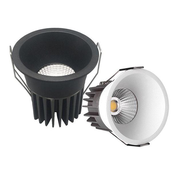 

downlights dimmable anti-glare recessed light 5w 7w 12w 15w led ceiling spot ac220v ac110v lights for living room el