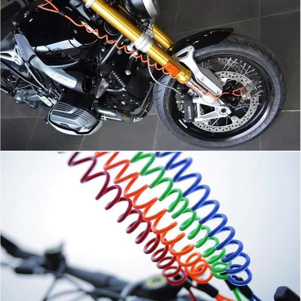

theft protection 120cm motorcycle motorbike security disc brake lock spring reminder cable coil