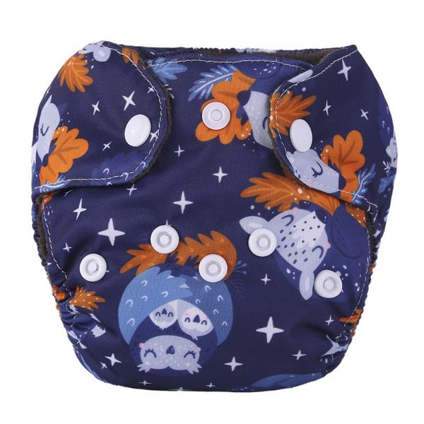 

cloth diapers born all in one diaper fits 0-3kg baby washable bamboo charcoal double gussets waterproof pul reusable nappies