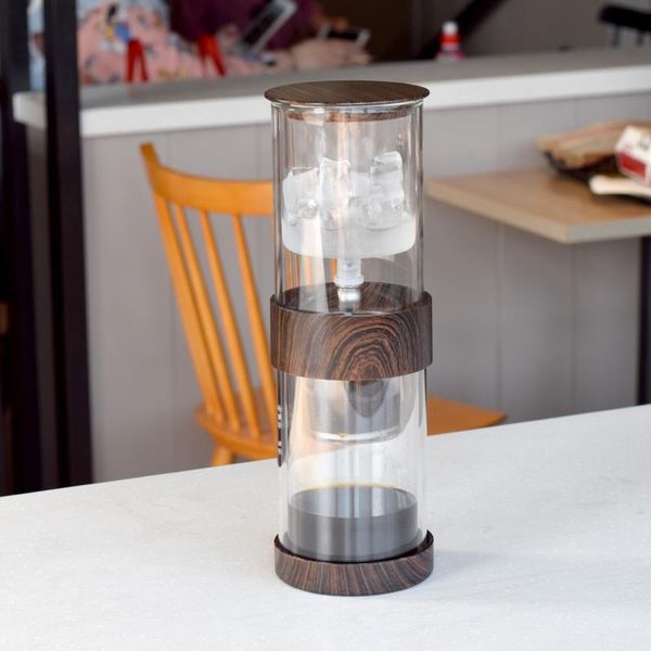 

coffee pots 500ml cold drip ice pot maker double glass dutch brew machine with filter paper adjustable drop rate