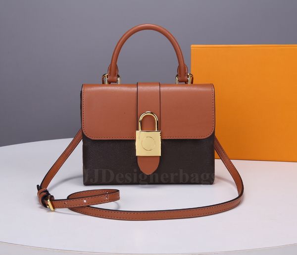 

locky bb with oversized gold metal padlock bags vintage presbyopia handle bag desinger cross body handbags totes signature old flower letter