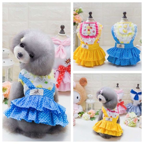 

pet spring and summer clothes idyllic baby cotton skirt dog clothing pet supplies