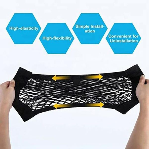 

car organizer phones pocket cage storage net bag trunk 2pcs set back seat bottle