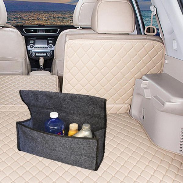 

car organizer universal storage trunk collapsible toys food truck cargo container bags box black stowing tidying#ger