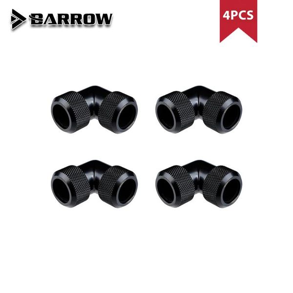 

fans & coolings barrow 4pcs g1/4" dual 10x14mm,12x16mm petg pmma metal hard tube anti off with elbow 90 degree fittings,outer diameter