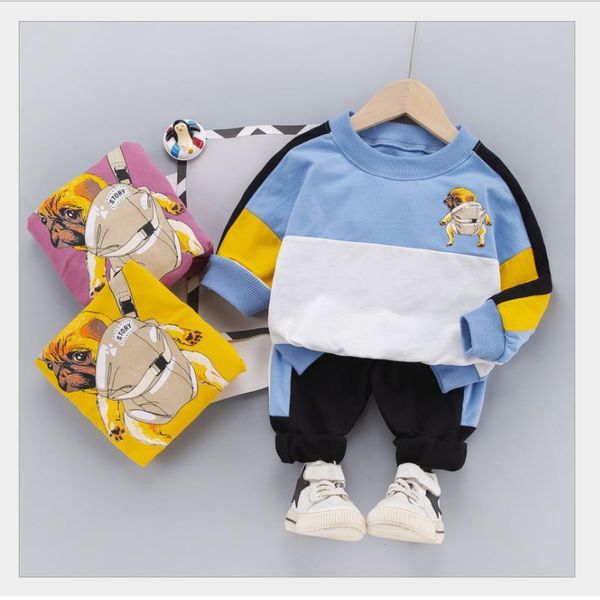 

clothing sets spring baby children casual tracksuit boy cotton hoodie pants 2pcs kids ropa leisure sport suit outfits infant, White