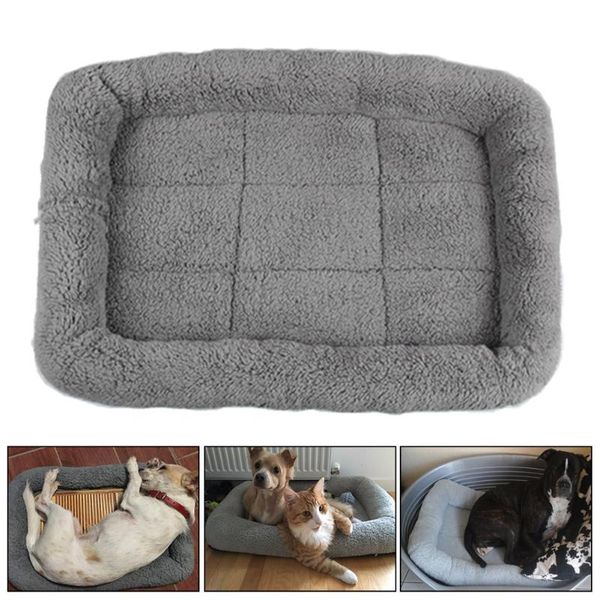 

anti slip small animals hanging artificial berber fleece comfortable portable pet bed home winter warm dogs cats washable