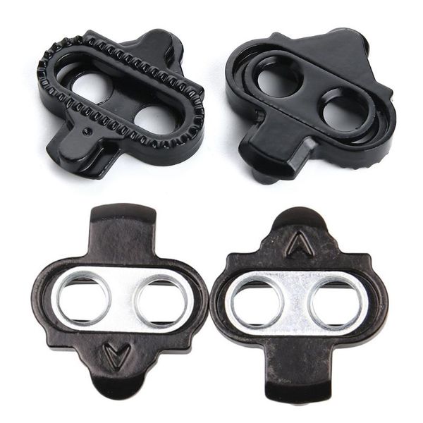 

bike locks mountain bicycle pedals cleat biking mtb set clip-in clips kit w/hardware nuts cleats spd plate