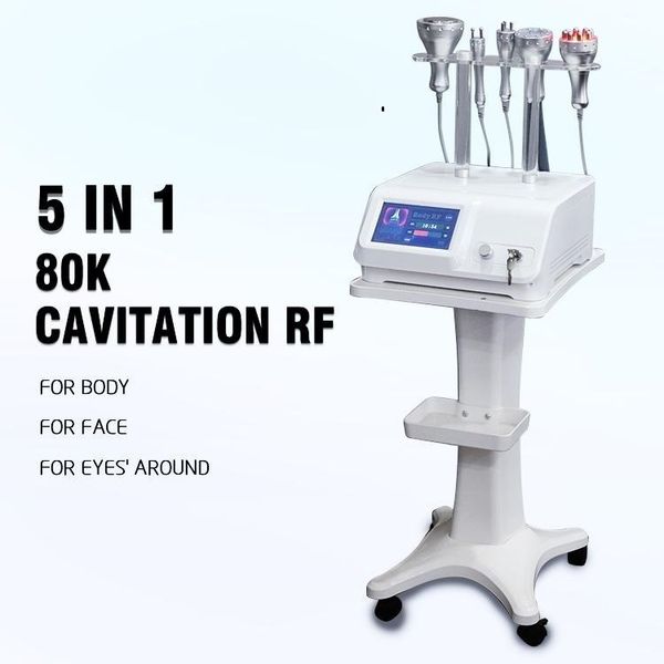 Многофункциональный подъемник для лица 80K для похудения Ультразвуковая кавитация инструмент RF вакуумный корпус машина для продажи