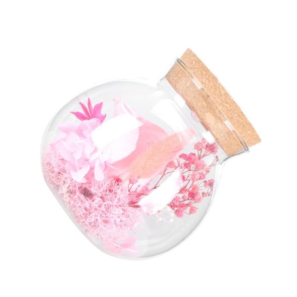 

storage bottles & jars luminous rose wish bottle deskornament flower inside glass dreamy night light for gift )