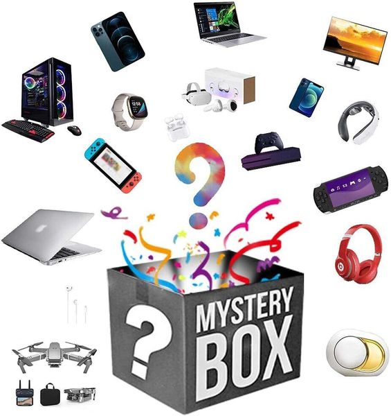 

lucky box mystery boxes mysteries box, (electronic equipment) can be opened: the latest mobile phones, drone, smart watches, air purifiers