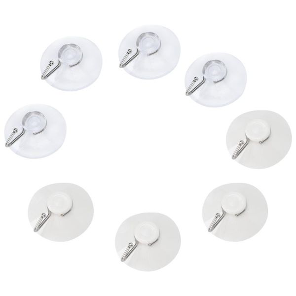 

hooks & rails 16pcs powerful transparent suction cup non-marking self adhesive hook
