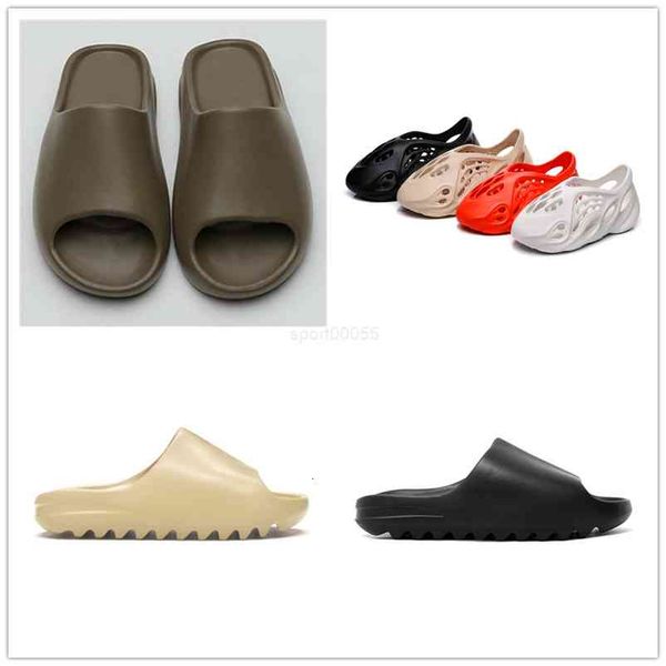 

46-48 foam runner the moon dust slippers professional custom large size shoe graffiti bone resin desert sand rubber slipper summer br
