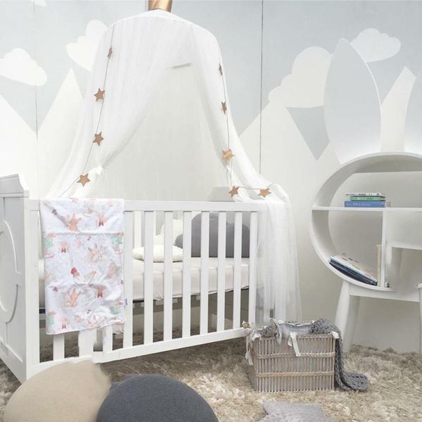 

crib netting baby bed mosquito net girl room decoration crown hanging princess tents decor tent canopy cot curtain