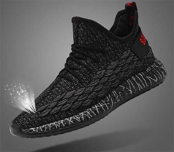 

summer flying mesh shoes sports trend popcorn coconut fashionable comfortable cushioning wear-resistant and breathable men's shoes