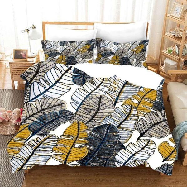 

feeling the autumn bedding set 2/3pcs home decor duvet cover luxury bedding sets throw pillowcase twin  king size bed sets