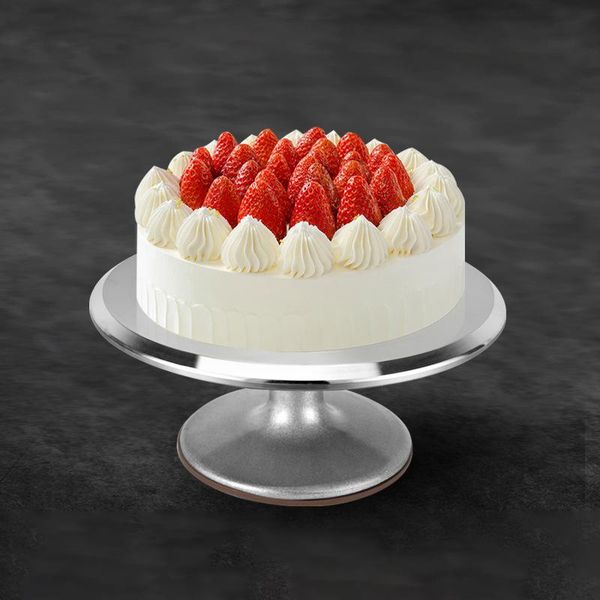

baking & pastry tools diy cake stainless steel turntable mold plate rotating round decorating rotary table supplies stand
