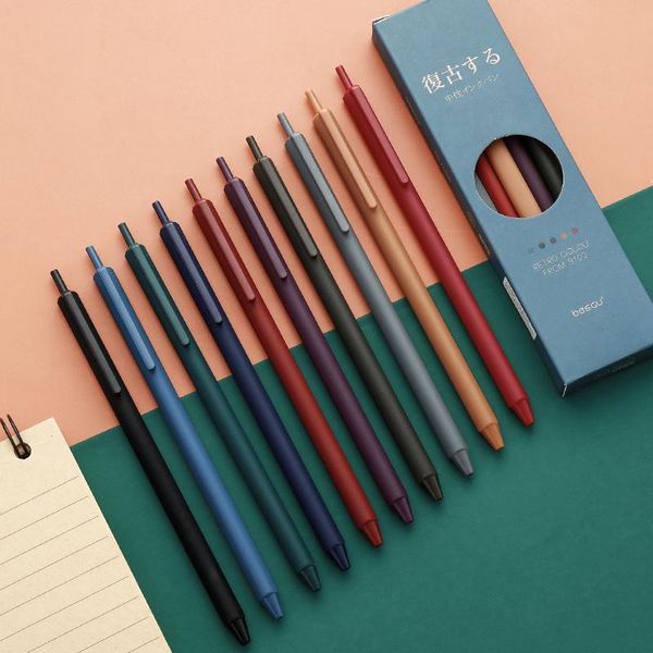 

gel pens japanese retro color kawaii stationery press students special ballpoint cute presses