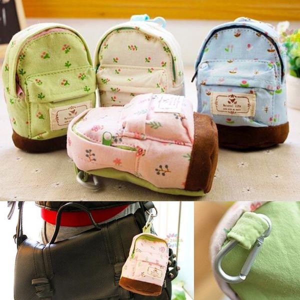 

purse 1pcs mini canvas flower bags women girl children kids coin card wallet zipper bag pouch, White