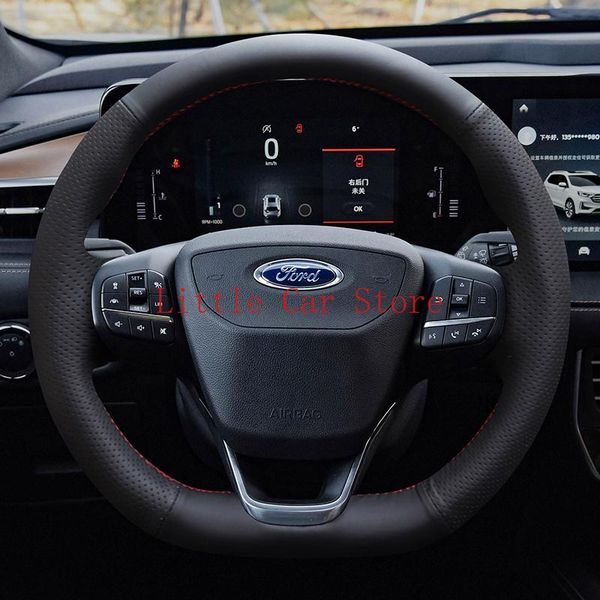 

steering wheel covers diy sew leather cover stitch on wrap for edge fusion taurus kuga ecosport focus accessories