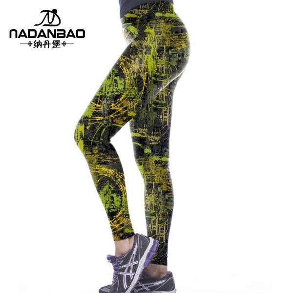 

spring womens dress graffiti digital printing high-end design athletic pants elasticity outdoor fitness /30, White;red