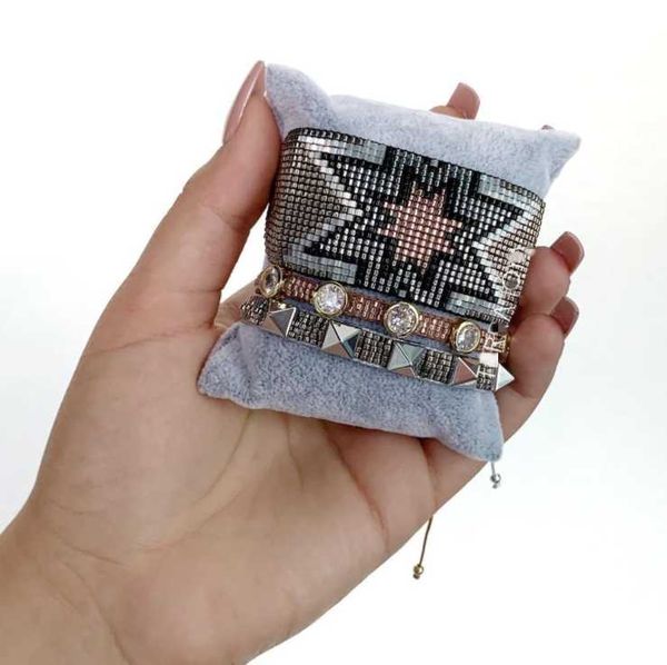 

tennis handmade miyuki beaded wrap bracelets mexican style jewellery, Golden;silver