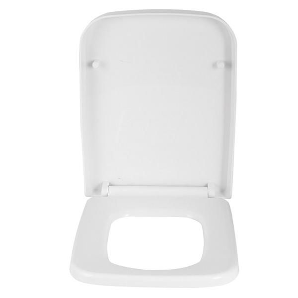 

white square toilet seat soft close quick release wrapover fix ncg 199