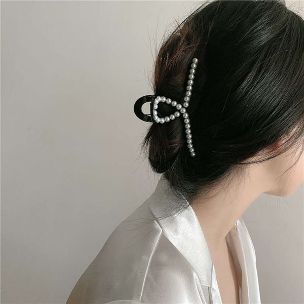 

hbp fashion south korea east gate hair ornament single row pearl large hairpin, Silver