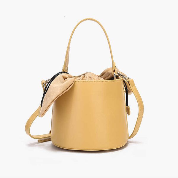

french bucket bag bow one shoulder messenger bag purse