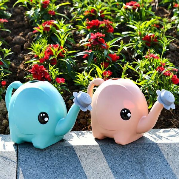

watering equipments 1l cute cartoon elephant can home patio lawn long mouth design gardening plastic plant outdoor flower water