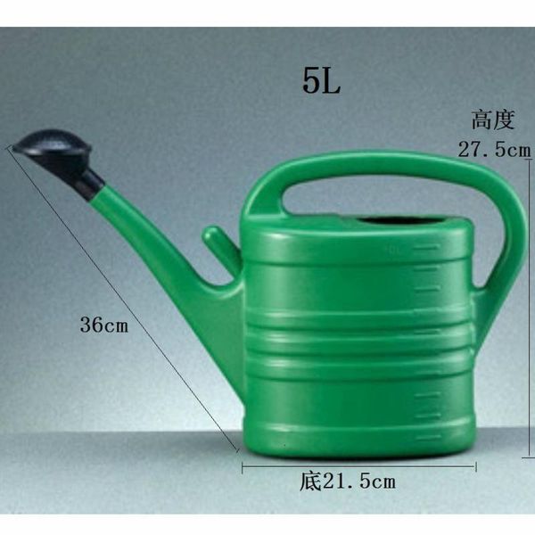 

watering equipments 5l large household can plastic comfortable grip gardening tools smooth surface glitch-garden essential