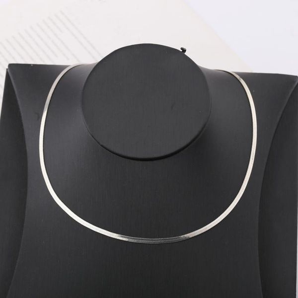 

chains fashion simple snake link chain necklace choker for women men gift jewelry accessories, Silver